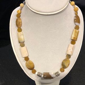 Natural stone necklace